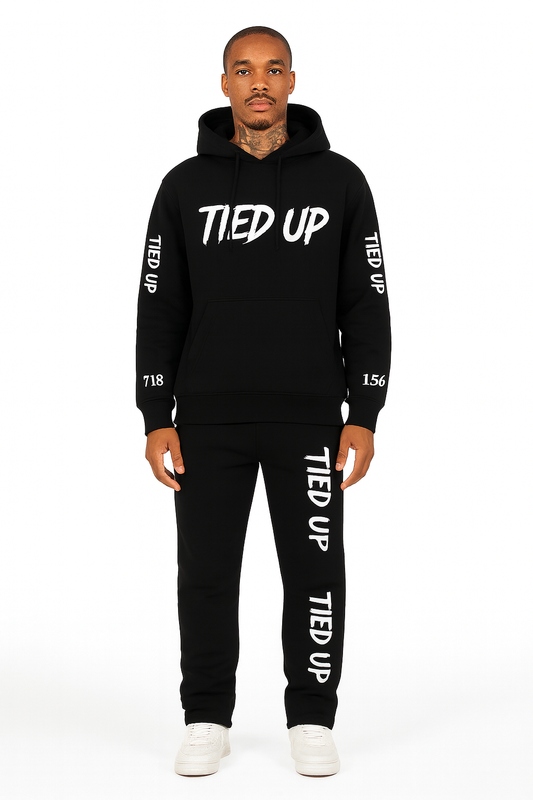 Tied Up Midnight Vertical Logo Sweatsuit
